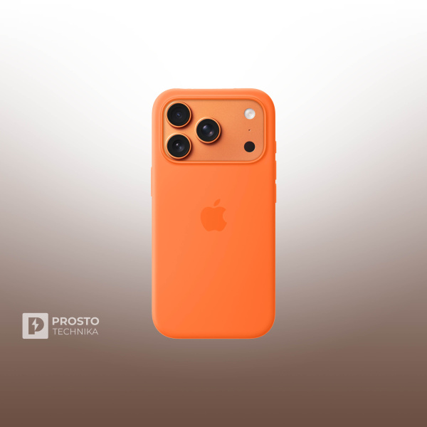 Чехол Apple iPhone 17 Pro Silicone Case with MagSafe - Orange